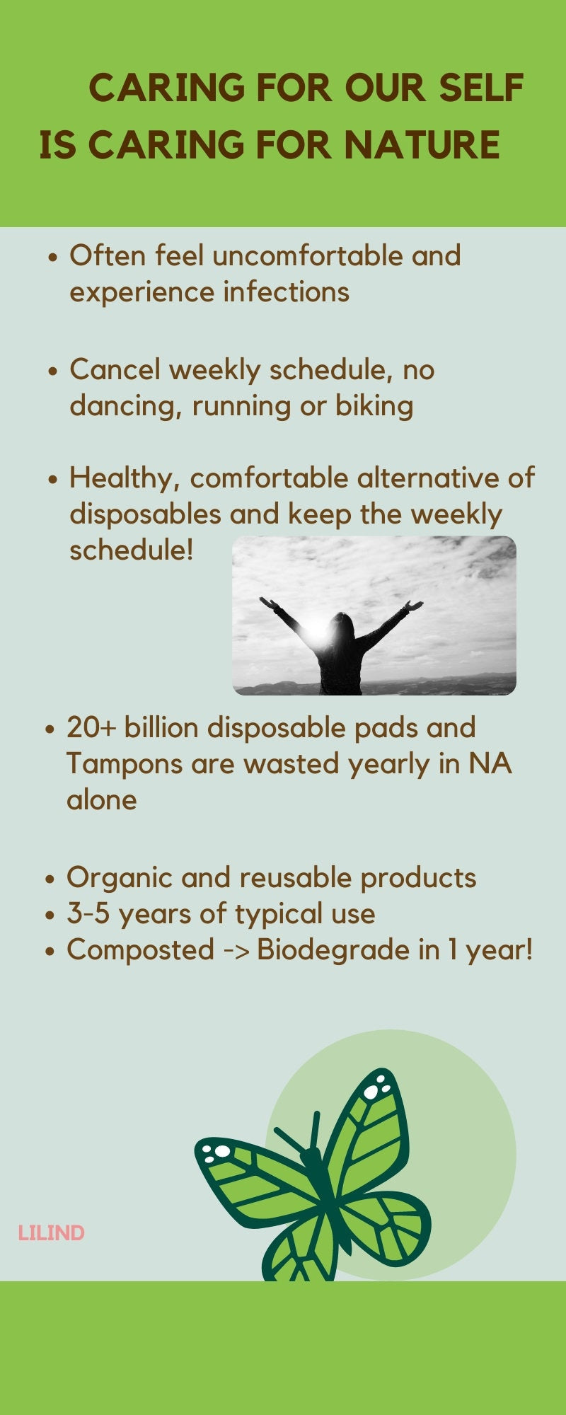 Lilind® 7 Pack Thong Pantyliners, Reusable, Extra-Thin, Washable, Zero Waste, 100% Cotton, Blue Flowers