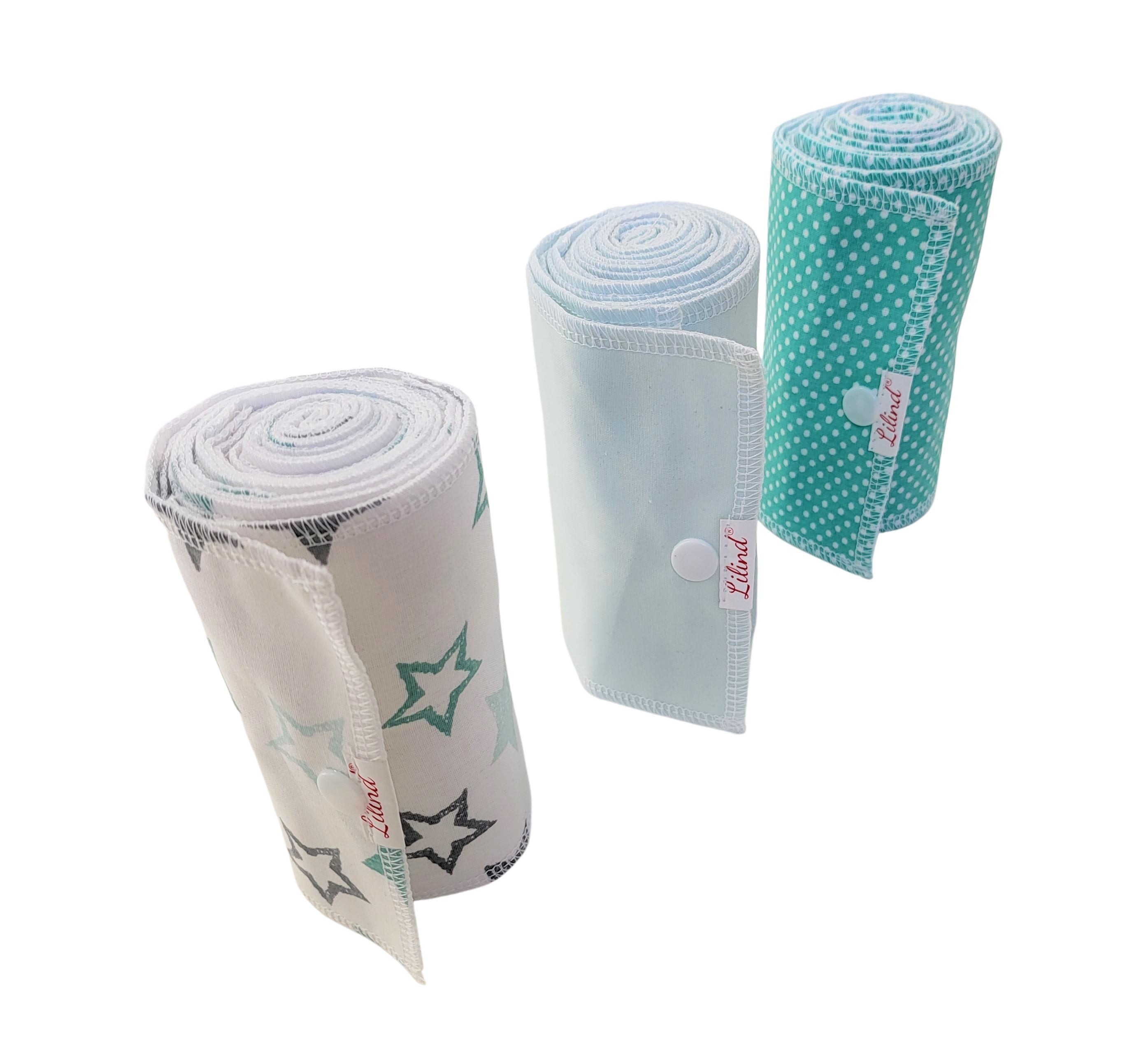 30 Pack Reusable toilet paper roll, Stars Starter set, Paperless toilet towels, Zero Waste, Washable Nonpaper Towels, Family Cloth