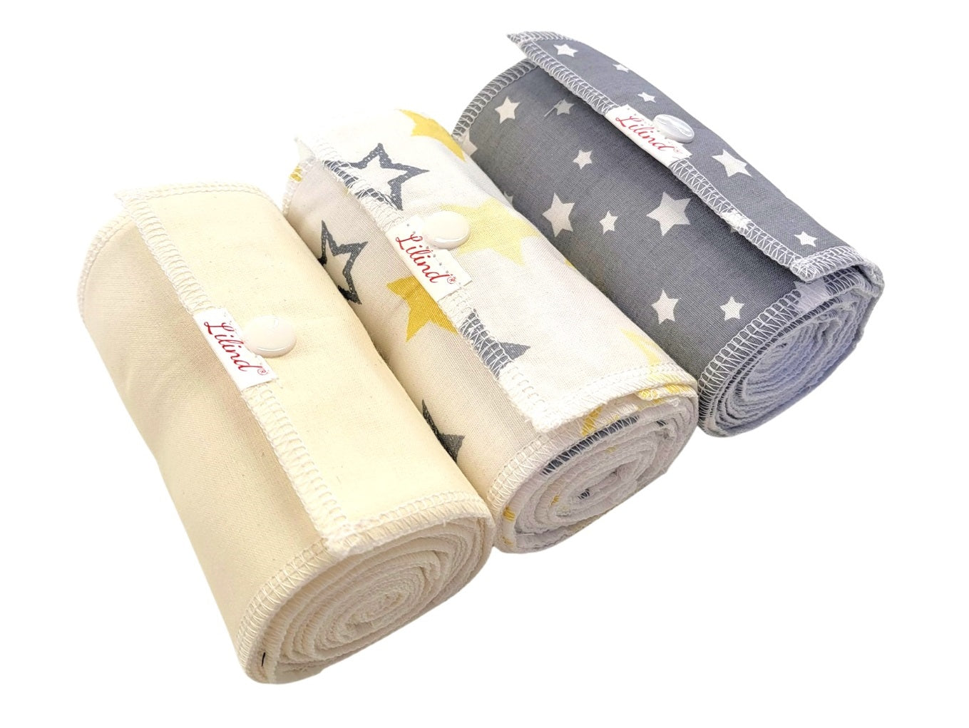 Starter set 30 Pack Reusable toilet paper, Paperless toilet towels, Washable Family Cloth, Zero Waste