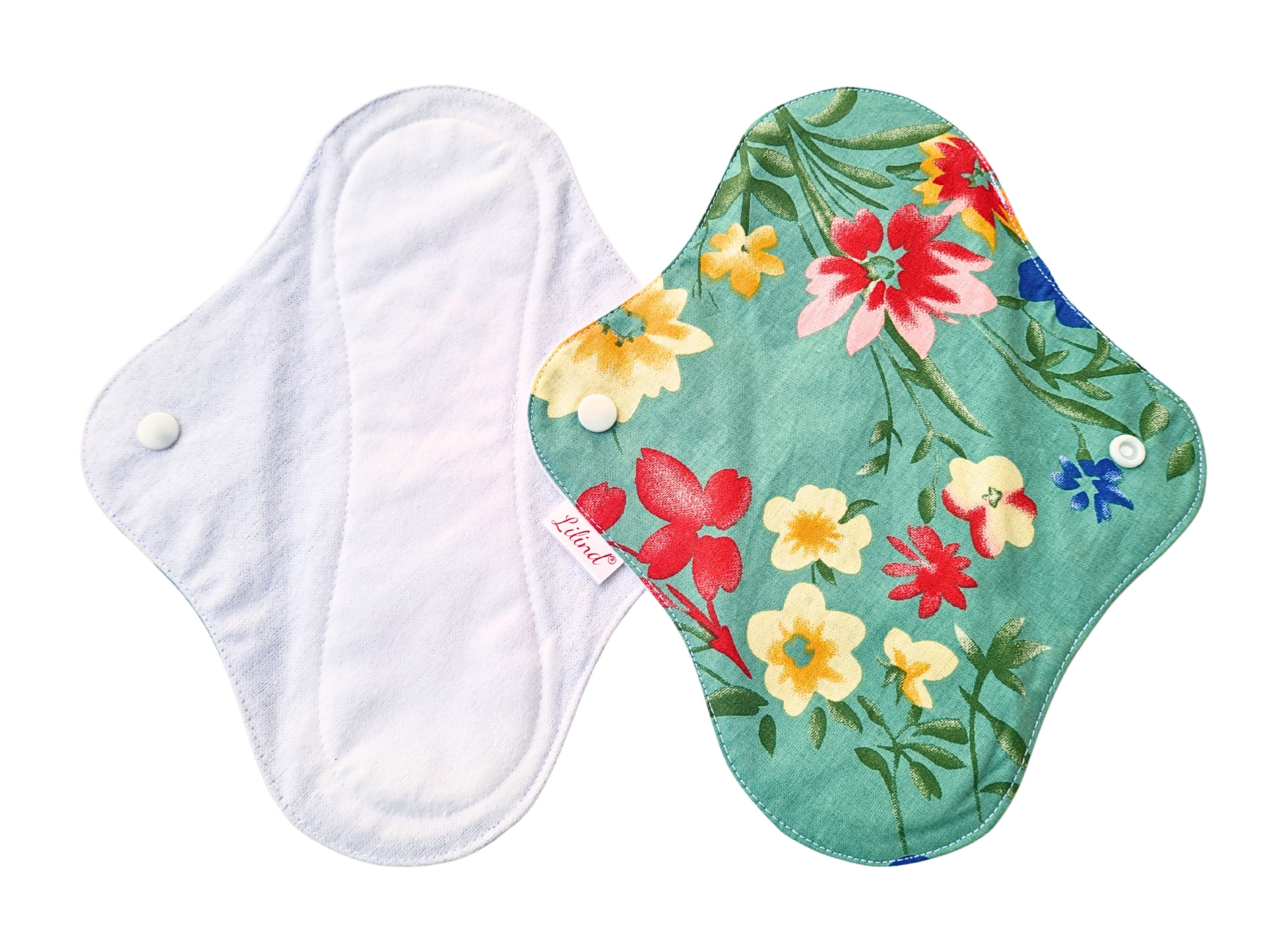 Lilind® 6 Pack Reusable Cloth pads, 100% cotton, Comfortable, Waterproof