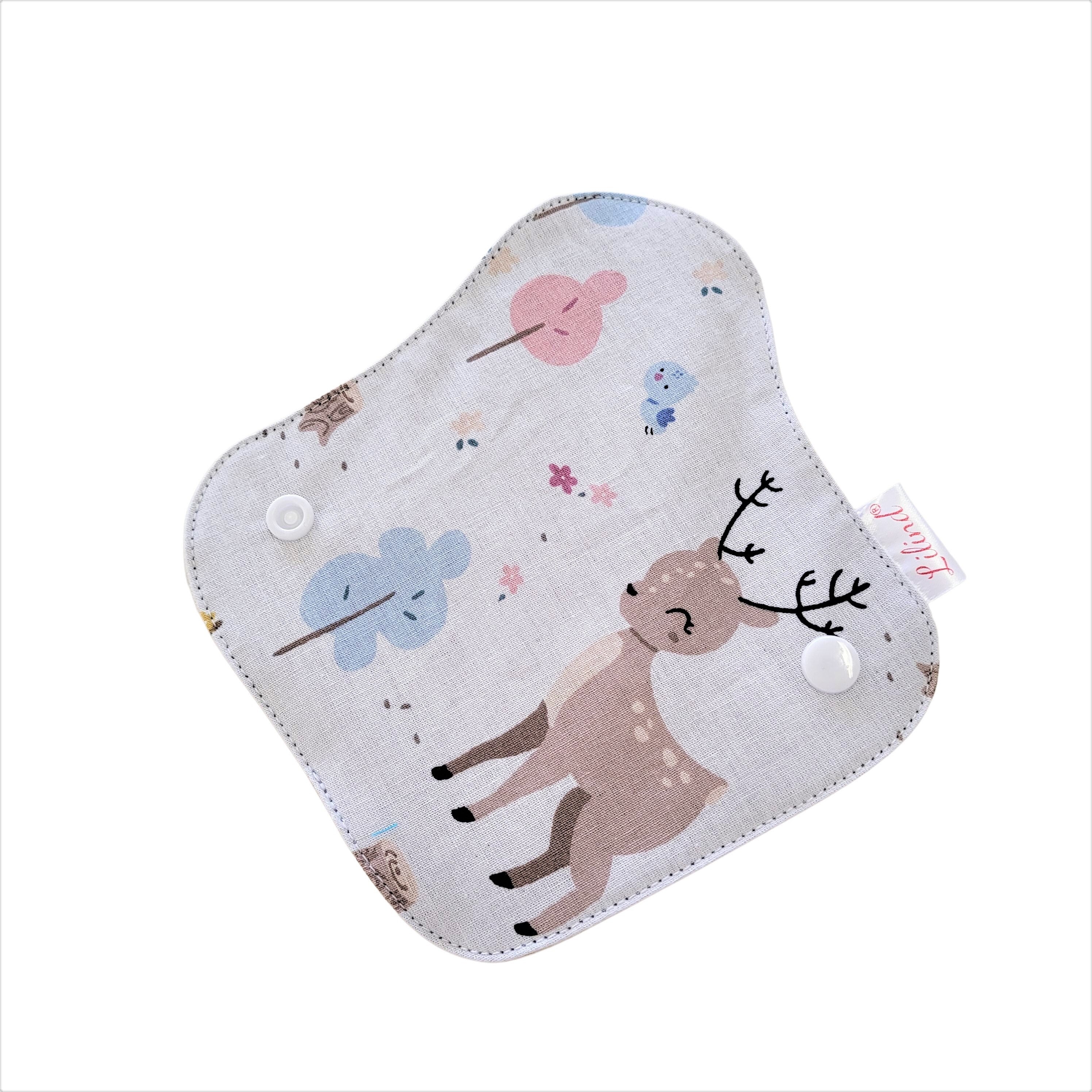 7 Pack Reusable Thong Pantyliners, Organic Cloth Pads